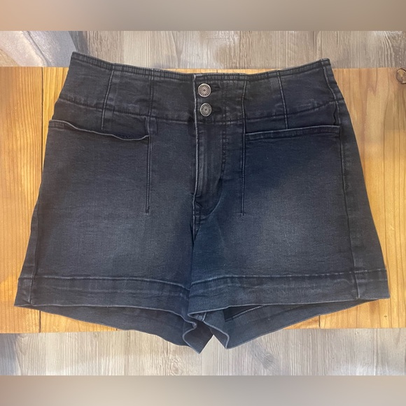 Maurices Pants - Maurices High Waist Black Denim Shorts